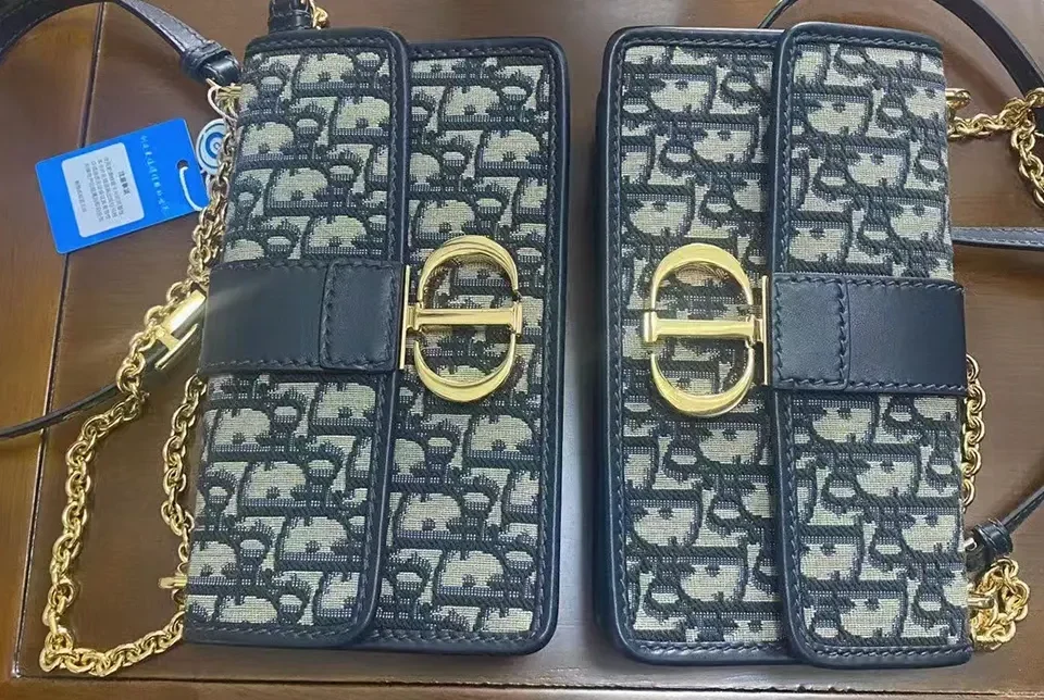 Comparing Authentic and Replica Dior 30 Montaigne East-West Bags