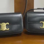 Comparison and evaluation of Celine Triomphe Bag genuine and replica